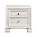 PLEASANT HOME COLLECTION-THEODORA S DRAWER NIGHTSTAND WHITE