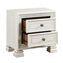 PLEASANT HOME COLLECTION-THEODORA S DRAWER NIGHTSTAND WHITE
