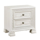 PLEASANT HOME COLLECTION-THEODORA S DRAWER NIGHTSTAND WHITE