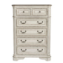 PLEASANT HOME COLLECTION-MAGNOLIA MANOR 5 DRAWER CHEST WHITE