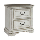 PLEASANT HOME COLLECTION-MAGNOLIA MANOR 2 DRAWER NIGHTSTAND WHITE