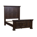 PLEASANT HOME COLLECTION-BIG VALLEY PANEL BED BROWN