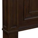 PLEASANT HOME COLLECTION-BIG VALLEY PANEL BED BROWN