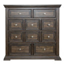 PLEASANT HOME COLLECTION-BIG VALLEY 10 DRAWER CHESSER BOWN
