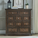PLEASANT HOME COLLECTION-BIG VALLEY 10 DRAWER CHESSER BOWN