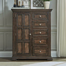 PLEASANT HOME COLLECTION-BIG VALLEY DOOR CHEST BROWN