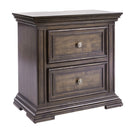 PLEASANT HOME COLLECTION-BIG VALLEY 2 DRAWER NIGHTSTAND BROWN
