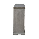 PLEASANT HOME COLLECTION-BIG VALLEY 2 DOOR 6 DRAWER DRESSER AND MIRROR GRAY