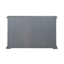 PLEASANT HOME COLLECTION-BIG VALLEY 2 DOOR 6 DRAWER DRESSER AND MIRROR GRAY
