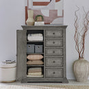 PLEASANT HOME COLLECTION-BIG VALLEY DOOR CHEST GRAY