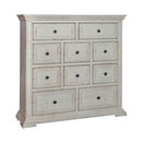 PLEASANT HOME COLLECTION-BIG VALLEY 10 DRAWER CHESSER WHITE