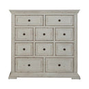 PLEASANT HOME COLLECTION-BIG VALLEY 10 DRAWER CHESSER WHITE