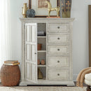 PLEASANT HOME COLLECTION-BIG VALLEY DOOR CHEST WHITE
