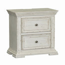 PLEASANT HOME COLLECTION-BIG VALLEY 2 DRAWER NIGHTSTAND WHITE