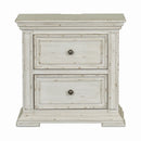 PLEASANT HOME COLLECTION-BIG VALLEY 2 DRAWER NIGHTSTAND WHITE