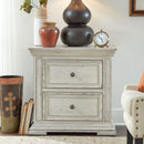 PLEASANT HOME COLLECTION-BIG VALLEY 2 DRAWER NIGHTSTAND WHITE