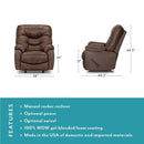 JUST GETTING STARTED COLLECTION TRILOGY FABRIC RECLINER 4595 8621-12