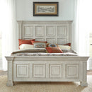 PLEASANT HOME COLLECTION-BIG VALLEY PANEL BED WHITE