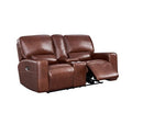 LUXE COLLECTION BROADWAY LEATHER POWER LOVESEAT EH9049