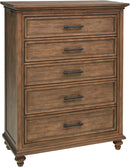 PLEASANT HOME COLLECTION-HENSLEY 5 DRAWER CHEST