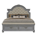 THE LUXE COLLECTION-ELEGANCE GRAY BED SH2318GY