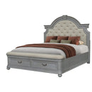 THE LUXE COLLECTION-ELEGANCE GRAY BED SH2318GY