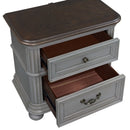 THE LUXE COLLECTION-ELEGANCE 2 DRAWER GRAY NIGHTSTAND SH23A8GY