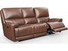 PLEASANT HOME COLLECTION HIGHLAND LEATHER POWER SOFA EHZ1564