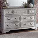 PLEASANT HOME COLLECTION MAGNOLIA MANOR BUNDLE. BED, 7 DRAWER DRESSER, 5 DRAWER CHEST AND 2 DRAWER  NIGHTSTAND, AND CHEST