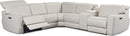 LUXE COLLECTION NORWALK LEATHER POWER SECTIONAL 9033