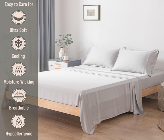 PLEASANT HOME  BAMBOO VISCOSE SHEET SET