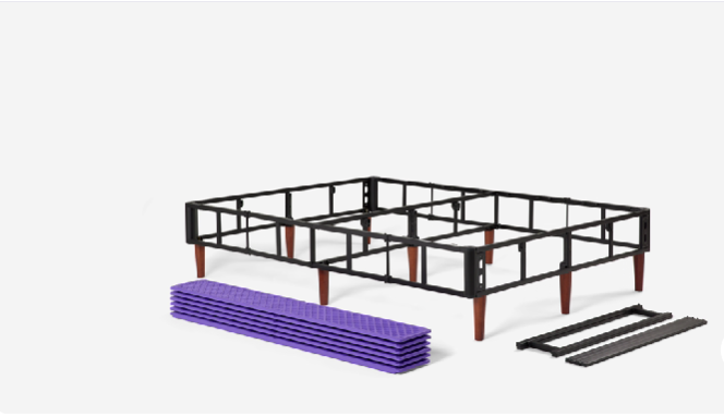 Purple Upholstered Platform