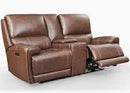 PLEASANT HOME COLLECTION HIGHLAND LEATHER POWER LOVESEAT EHZ1564