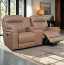 LUXE COLLECTION BRYANT LEATHER POWER LOVESEAT 3001