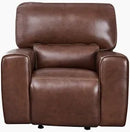 LUXE COLLECTION BROADWAY POWER LEATHER RECLINER EH9049